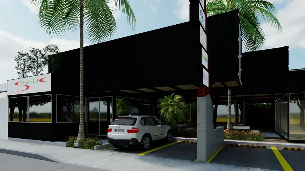 Centro Comercial CCC construido con contenedores marítimos